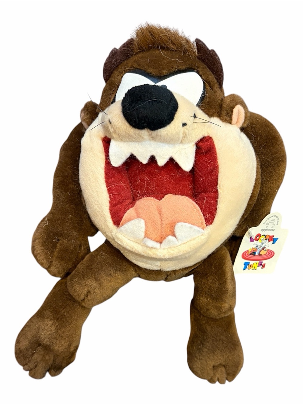 Vintage Taz Tasmanian Devil Looney Tunes 1994 Applause Plush Stuffed Animal